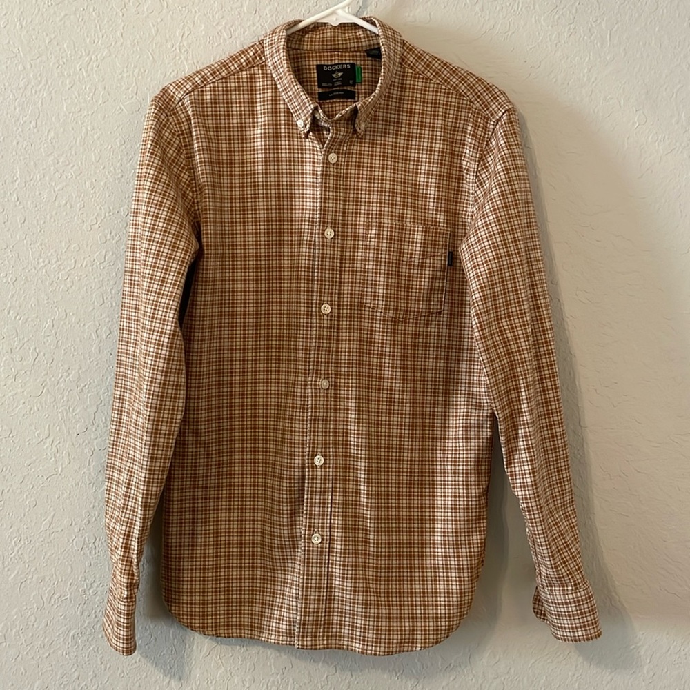 Mens Dockers Plaid Button Down Shirt